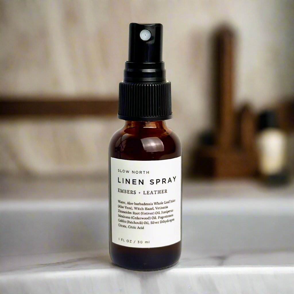 Mini Linen Spray - Embers + Leather Home Accessories La Vie Bien Mini Linen Spray - Embers + Leather