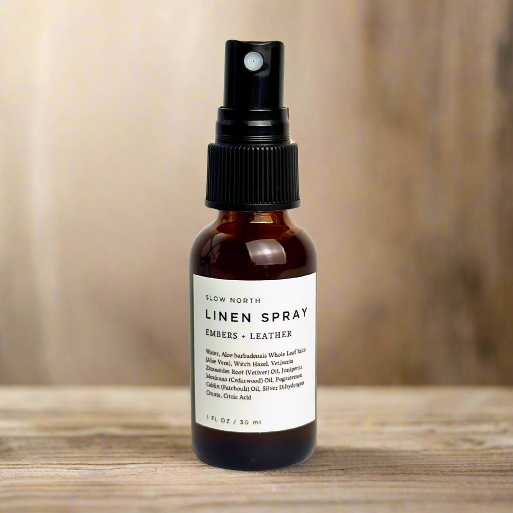 Mini Linen Spray - Embers + Leather Home Accessories La Vie Bien Mini Linen Spray - Embers + Leather