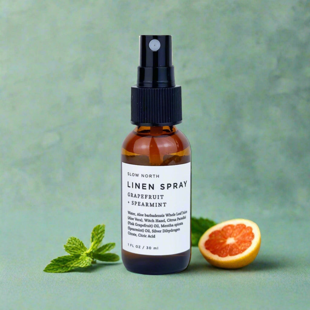 Mini Linen Spray - Grapefruit + Spearmint Home Accessories La Vie Bien Mini Linen Spray - Grapefruit + Spearmint