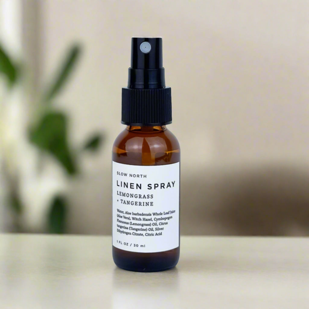 Mini Linen Spray - Lemongrass + Tangerine Home Accessories La Vie Bien Mini Linen Spray - Lemongrass + Tangerine