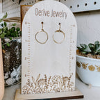Mini Organic Hoop Earrings by Derive Jewelry