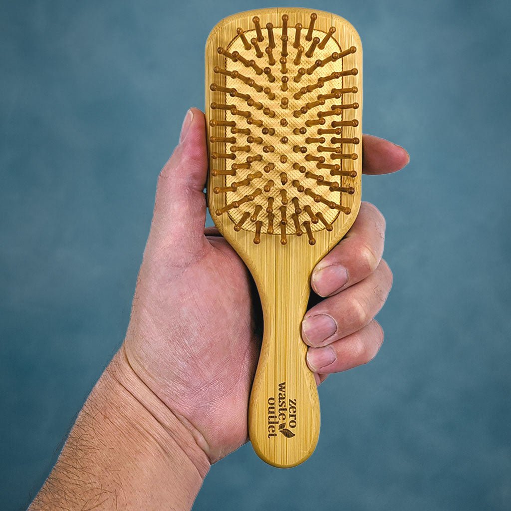 Mini Paddle Style Bamboo Hairbrush