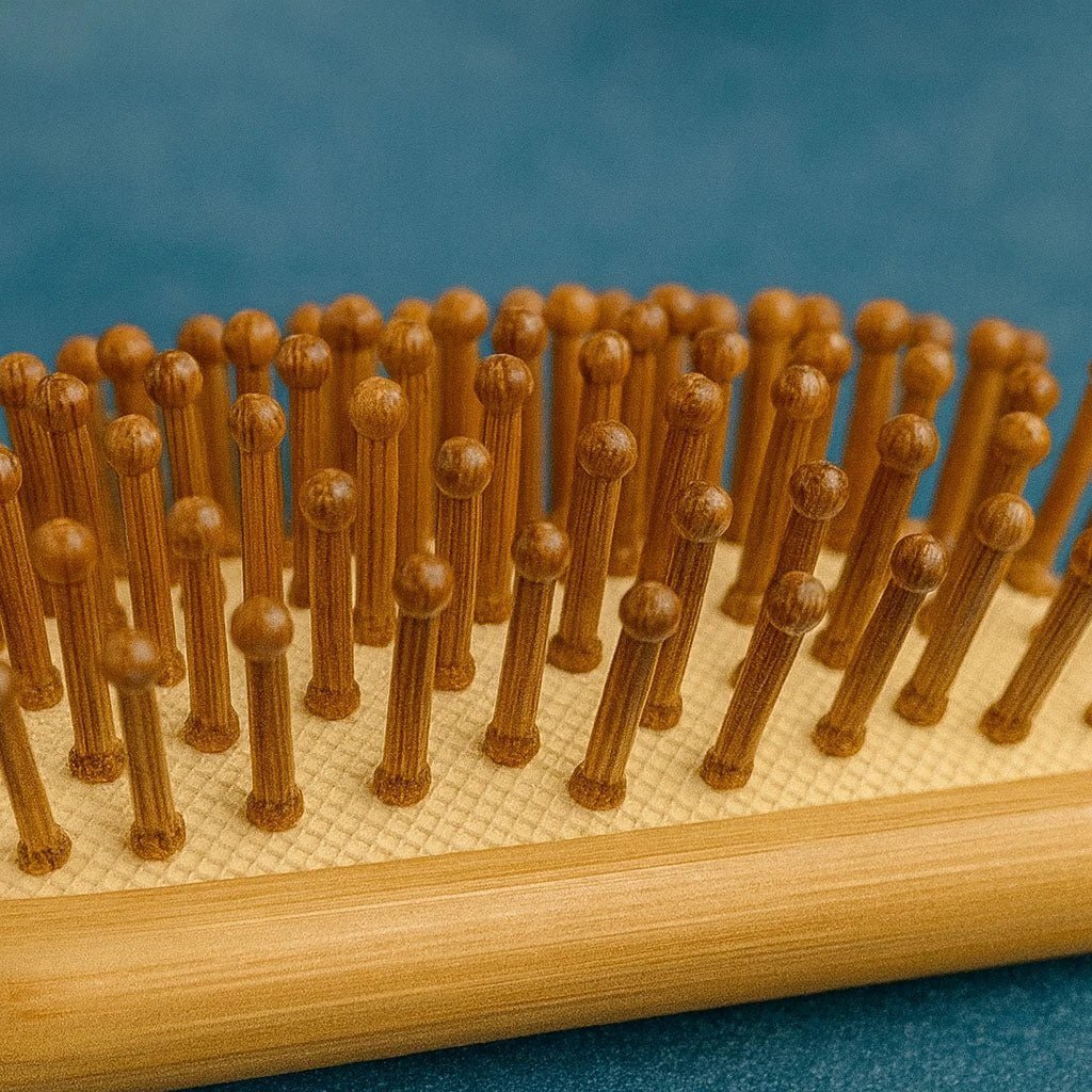Mini Paddle Style Bamboo Hairbrush by Zero Waste Outlet