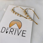 Mini Pearl U Shaped Threader Earrings by Derive Jewelry