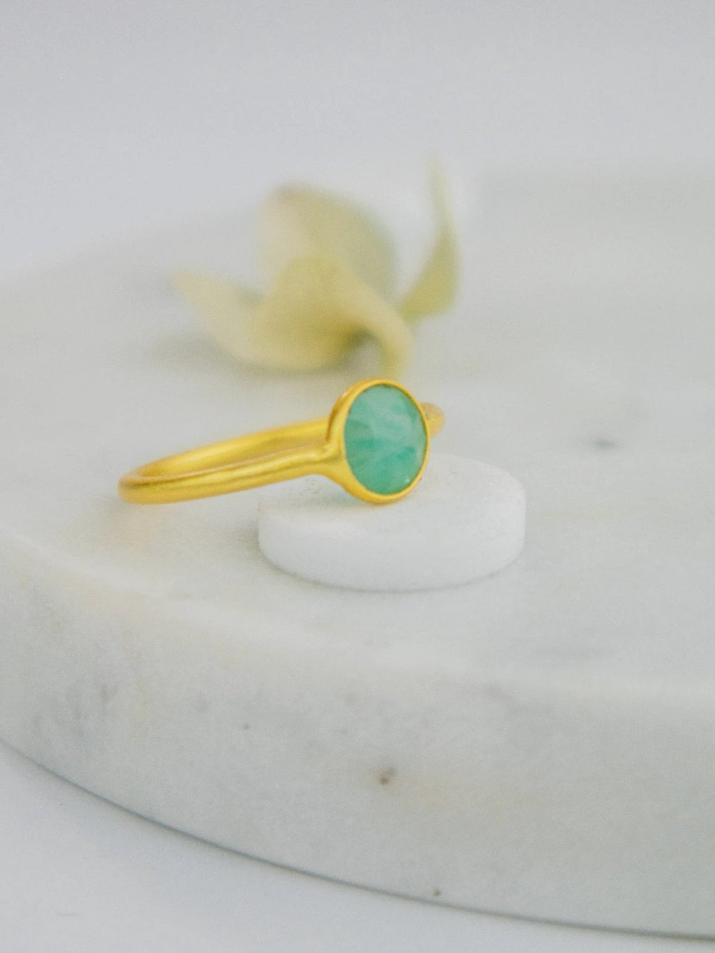Mini Pebble Ring - Gold by Ash & Rose