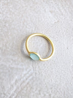 Mini Pebble Ring - Gold by Ash & Rose