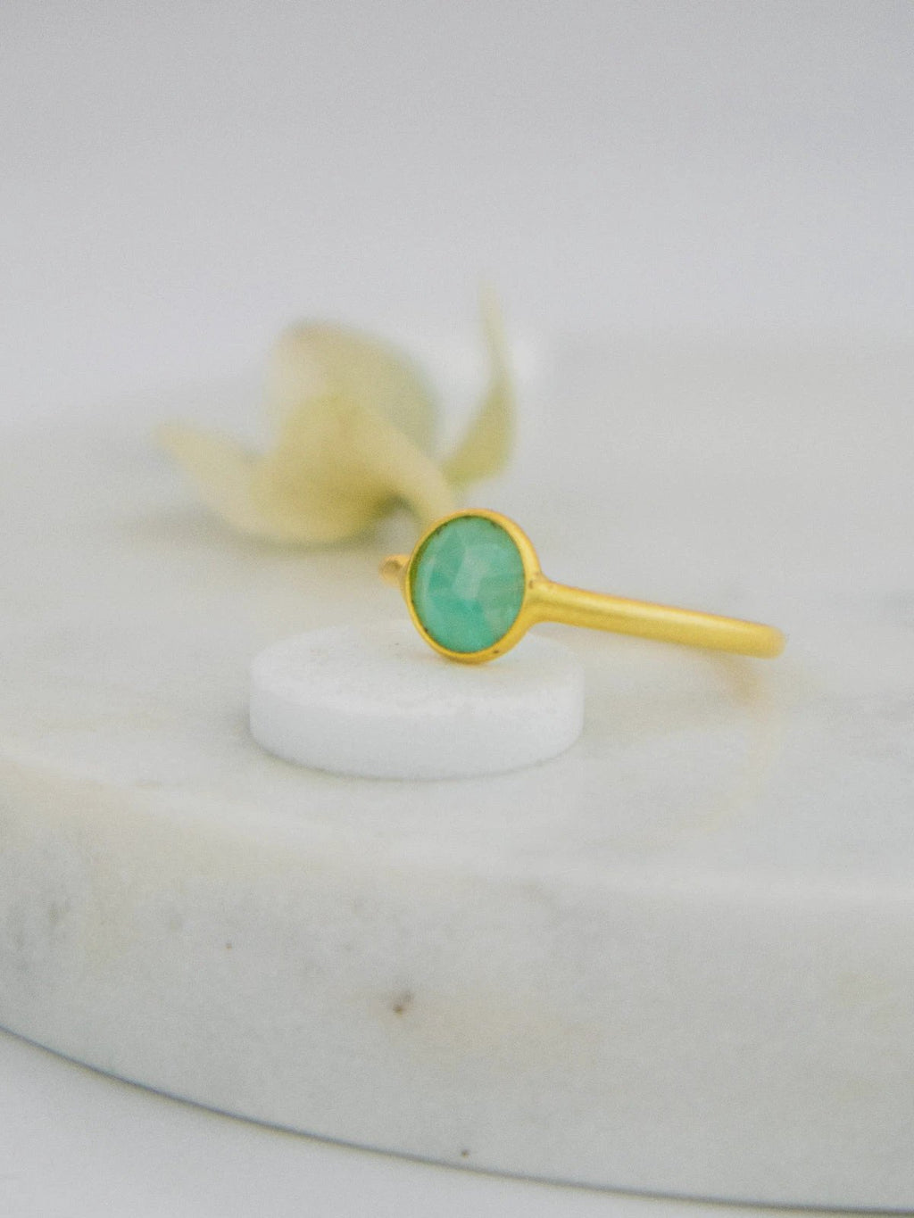 Mini Pebble Ring - Gold by Ash & Rose