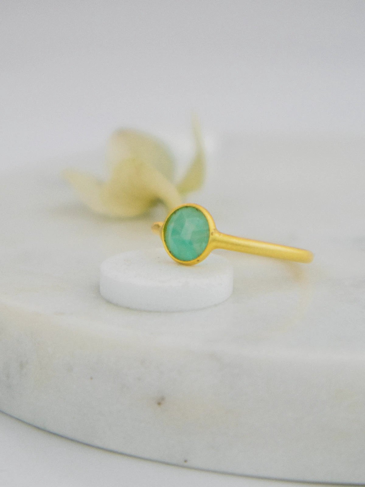 Mini Pebble Ring - Gold by Ash & Rose