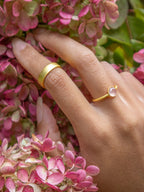 Mini Pebble Ring - Gold by Ash & Rose