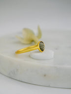 Mini Pebble Ring - Gold by Ash & Rose