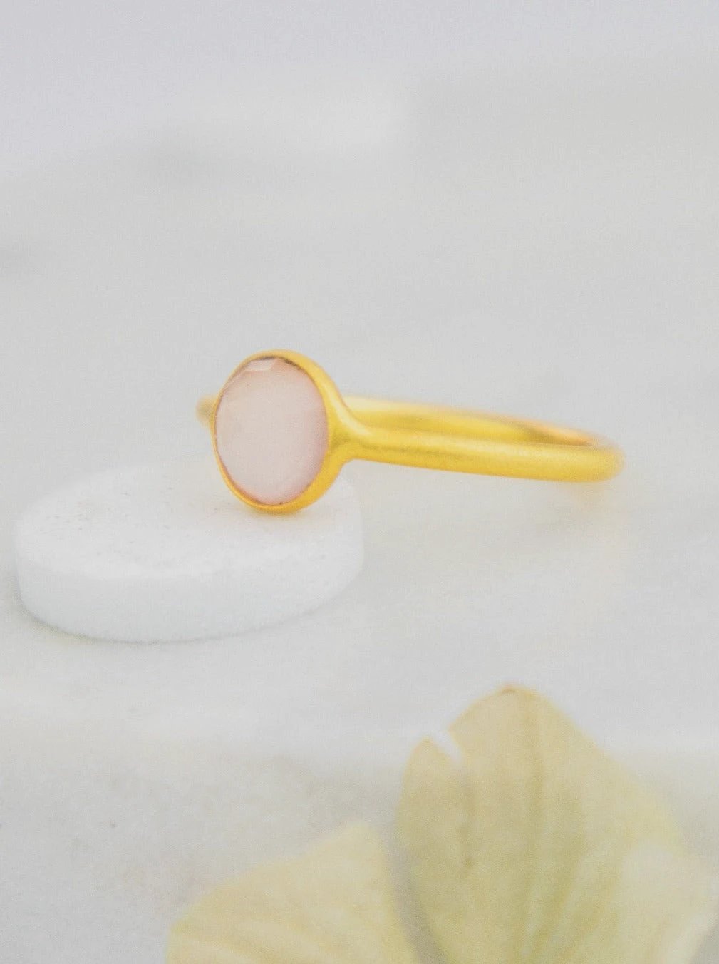 Mini Pebble Ring - Gold by Ash & Rose