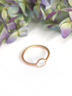Mini Pebble Ring - Rose Gold by Ash & Rose