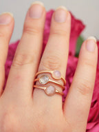Mini Pebble Ring - Rose Gold by Ash & Rose