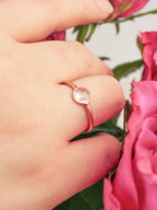 Mini Pebble Ring - Rose Gold by Ash & Rose