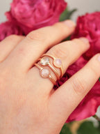 Mini Pebble Ring - Rose Gold by Ash & Rose