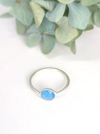 Mini Pebble Ring - Silver by Ash & Rose