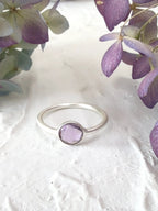 Mini Pebble Ring - Silver by Ash & Rose
