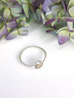 Mini Pebble Ring - Silver by Ash & Rose