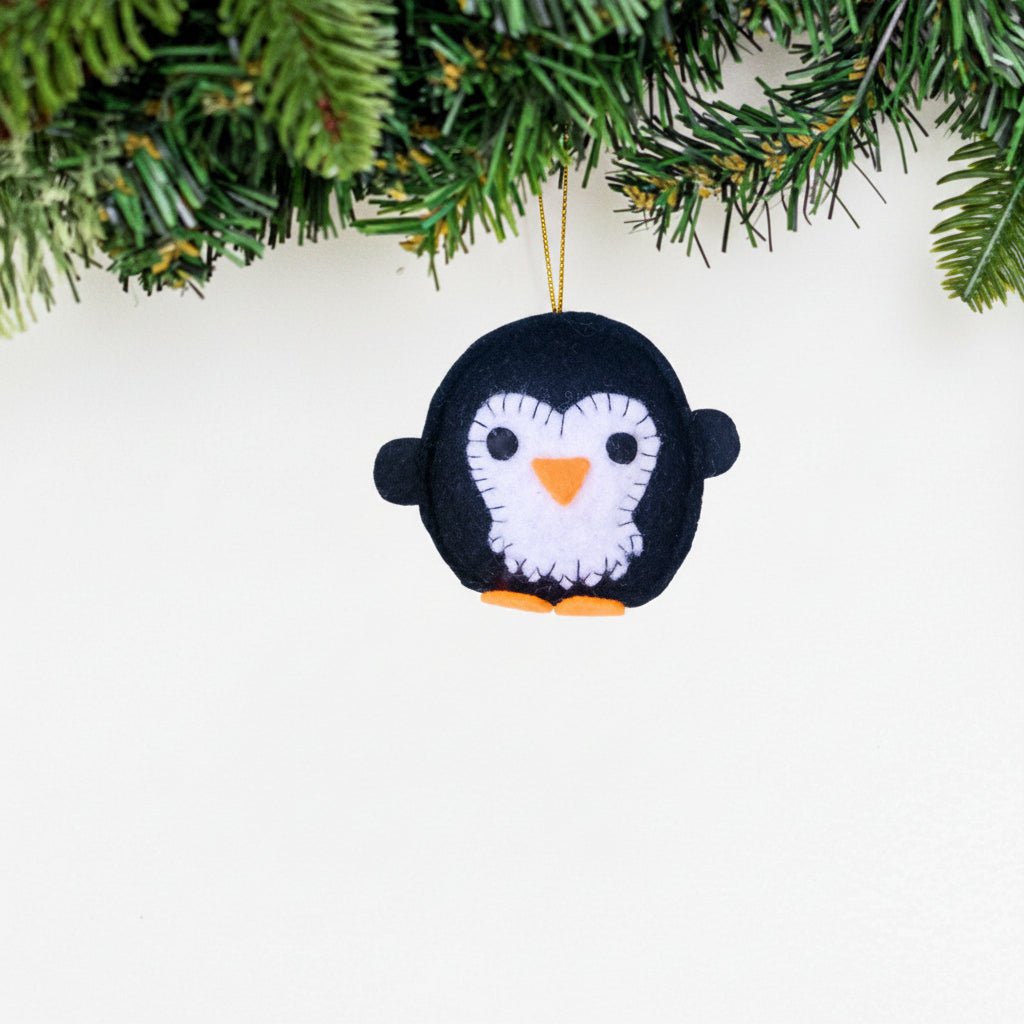 Mini Penguin Felt Ornament Holiday La Vie Bien Mini Penguin Felt Ornament