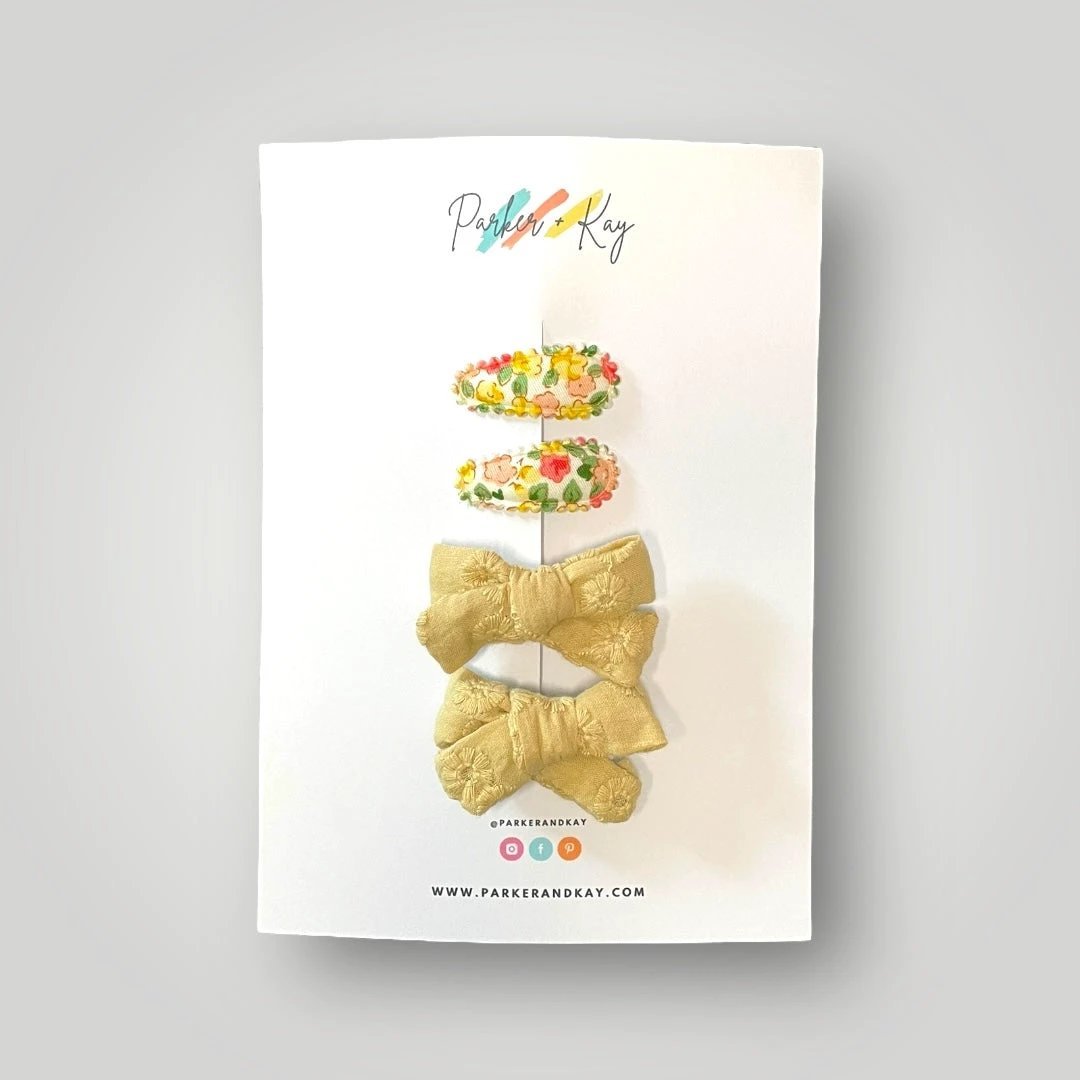 Mini Pigtails & Clips Set by Parker + Kay Creative