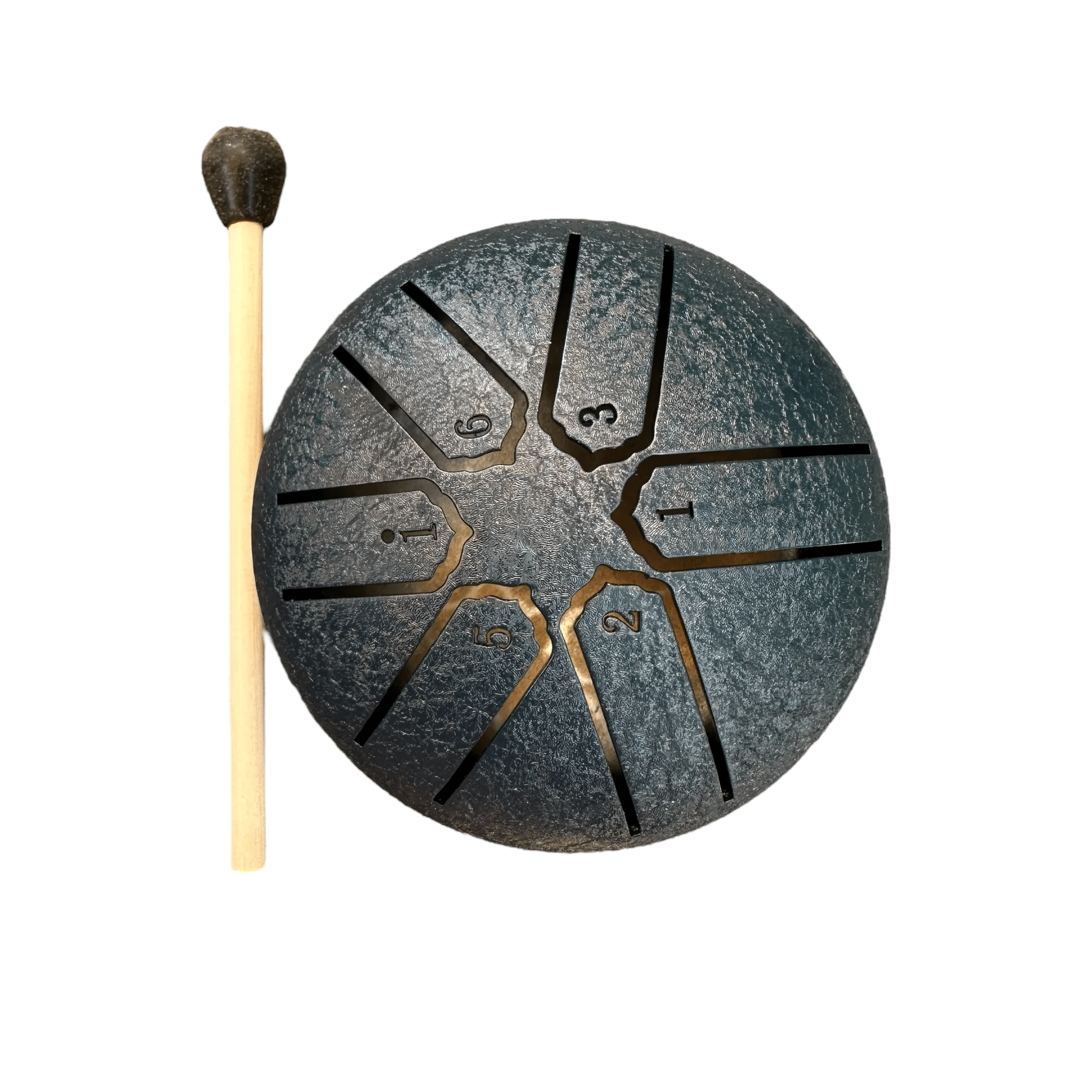 mini-rain-drum-3-steel-percussion-instrument-with-mallet-soothing-sound-toy-for-kids-adults by Music Frog Co