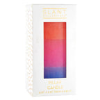 Mini Red-Pink-Blue Pillar Candle | Aesthetic Unscented Table Decor Cylindrical Candle 4.75" by The Bullish Store