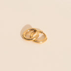 Mini Rounded Huggie Hoop Earrings by Oh Clementine