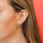 Mini Rounded Huggie Hoop Earrings by Oh Clementine