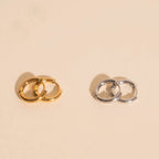 Mini Rounded Huggie Hoop Earrings by Oh Clementine
