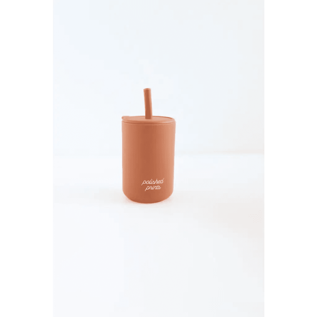 Mini Silicone Straw Cups for Kids by Polished Prints