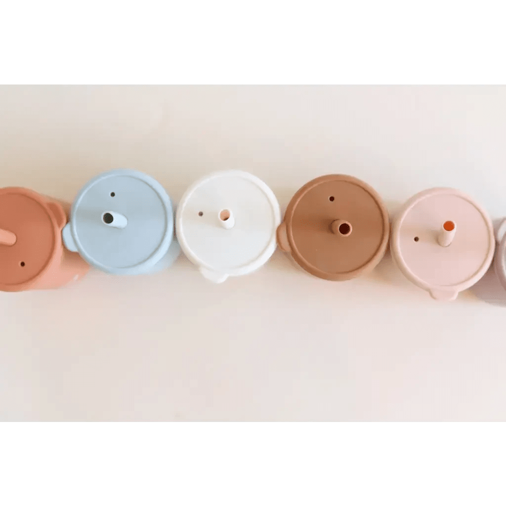 Mini Silicone Straw Cups for Kids by Polished Prints