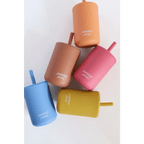 Mini Silicone Straw Cups for Kids by Polished Prints