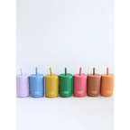 Mini Silicone Straw Cups for Kids by Polished Prints