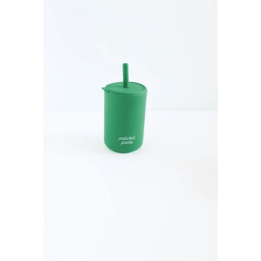 Mini Silicone Straw Cups for Kids by Polished Prints