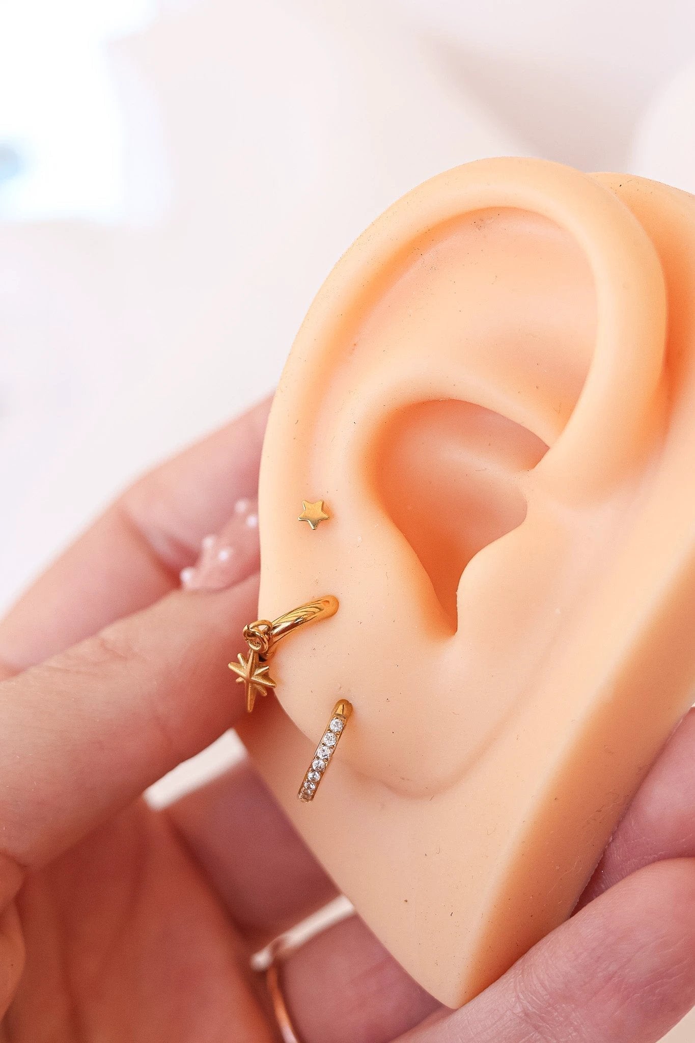 Mini Star Flat Back Stud by Rose & Clay