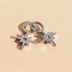 Mini Starburst Huggie Hoop Charms by Oh Clementine