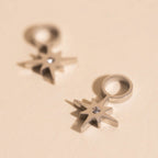 Mini Starburst Huggie Hoop Charms by Oh Clementine