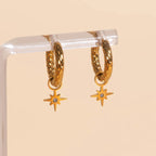 Mini Starburst Huggie Hoop Charms by Oh Clementine