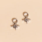 Mini Starburst Huggie Hoop Charms by Oh Clementine