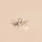 Mini Starburst Huggie Hoop Charms by Oh Clementine
