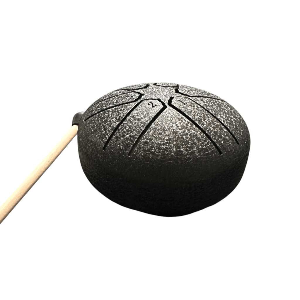 mini-steel-rain-drum-3-inch-percussion-instrument-with-mallet by Music Frog Co