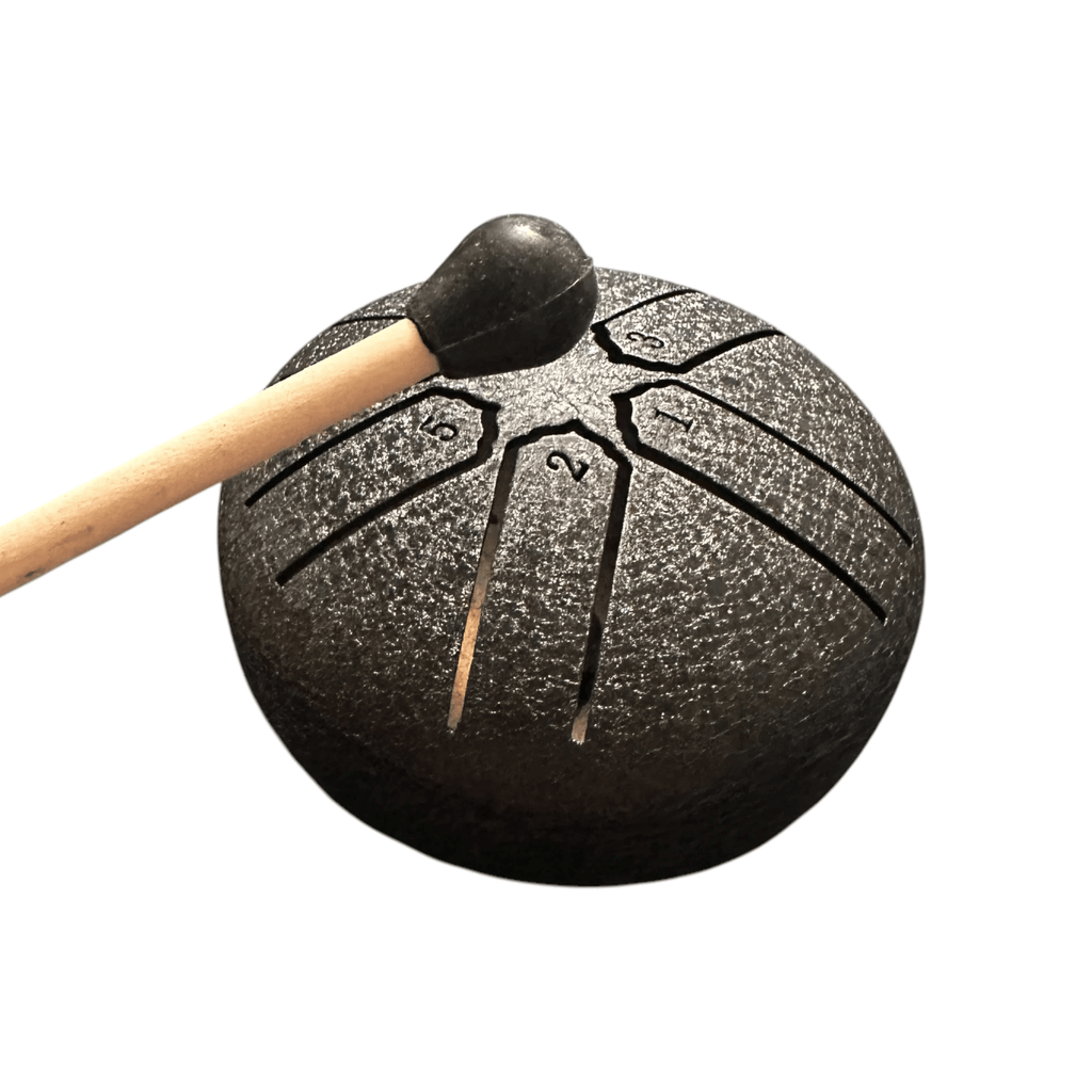 mini-steel-rain-drum-3-inch-percussion-instrument-with-mallet by Music Frog Co