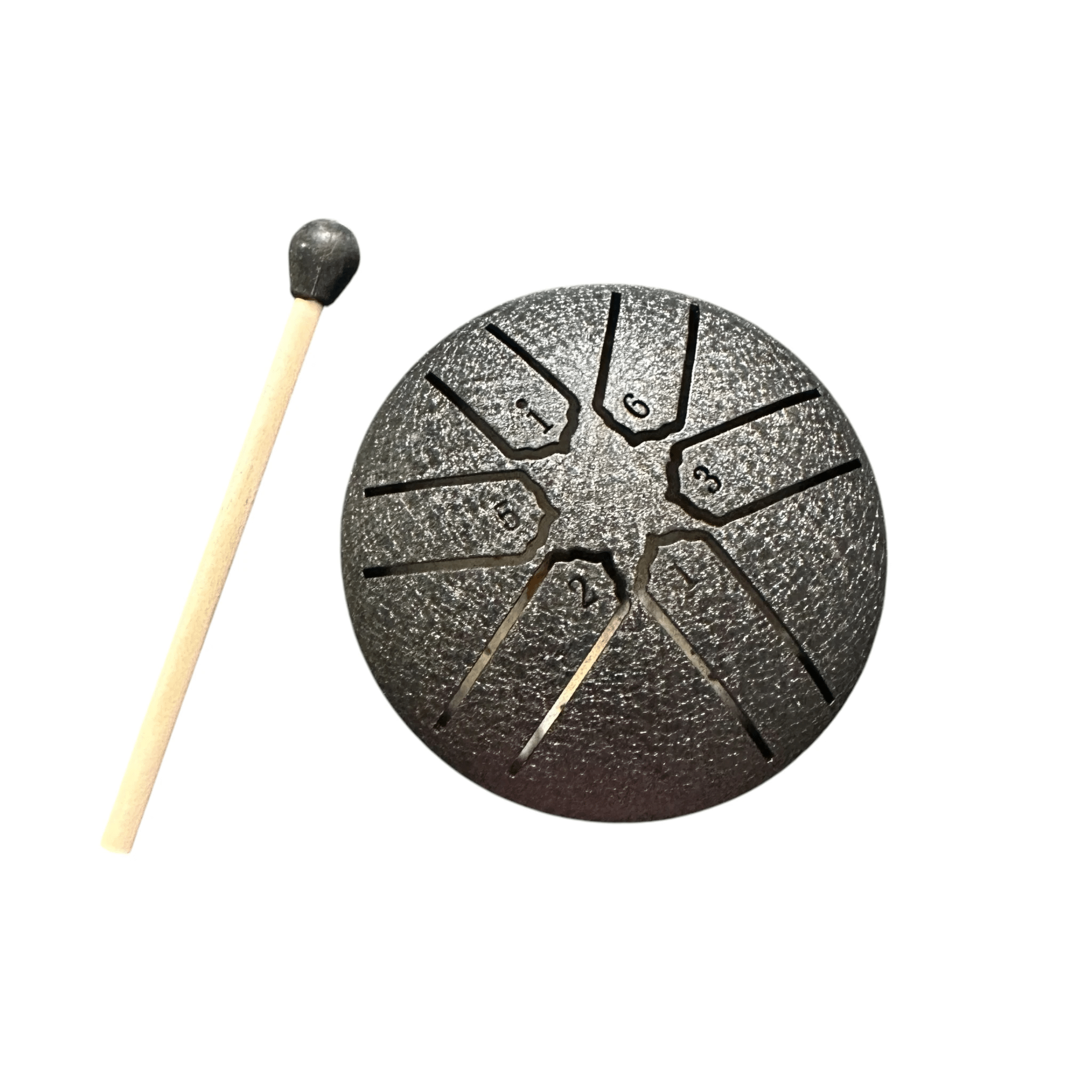 mini-steel-rain-drum-3-inch-percussion-instrument-with-mallet by Music Frog Co