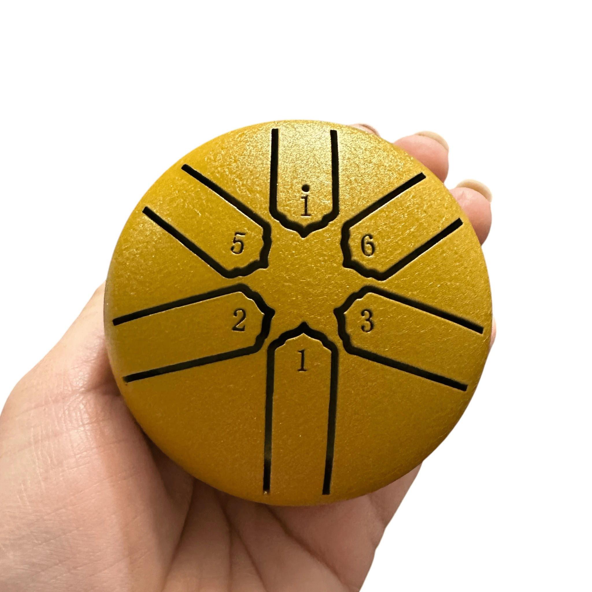 mini-steel-rain-drum-3-inch-percussion-instrument-with-mallet-yellow by Music Frog Co