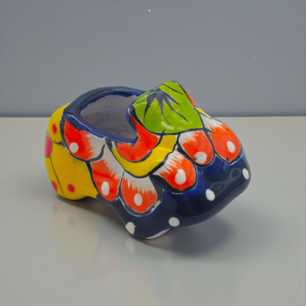 Mini Talavera Car Planter | Hand - Painted Mexican Figurine Talavera Planter La Vie Bien Mini Talavera Car Planter | Hand - Painted Mexican Figurine