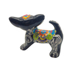 Mini Talavera Chihuahua | Colorful Day of the Dead Figurine Talavera Figurine La Vie Bien Mini Talavera Chihuahua | Colorful Day of the Dead Figurine