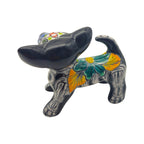 Mini Talavera Chihuahua | Colorful Day of the Dead Figurine Talavera Figurine La Vie Bien Mini Talavera Chihuahua | Colorful Day of the Dead Figurine