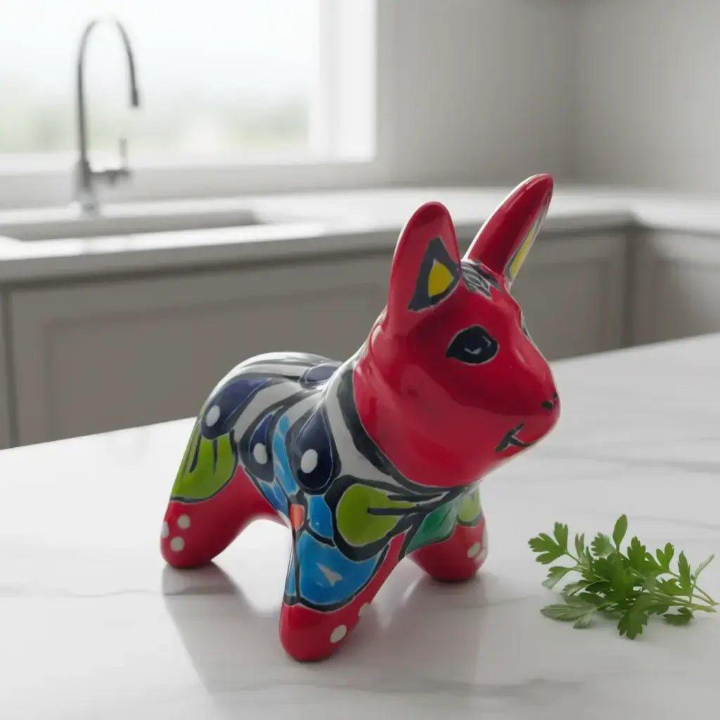 Mini Talavera Donkey Figurine | Handcrafted Mexican Pottery Talavera Figurine La Vie Bien Mini Talavera Donkey Figurine | Handcrafted Mexican Pottery