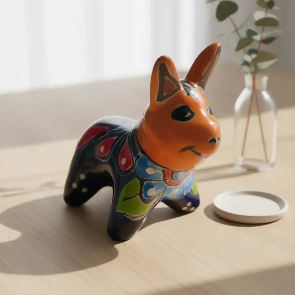 Mini Talavera Donkey Figurine | Handcrafted Mexican Pottery Talavera Figurine La Vie Bien Mini Talavera Donkey Figurine | Handcrafted Mexican Pottery