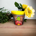 Mini Talavera Flower Pot Set | Colorful Mexican Planters (Set of 3) Talavera Flower Pot La Vie Bien Mini Talavera Flower Pot Set | Colorful Mexican Planters (Set of 3)